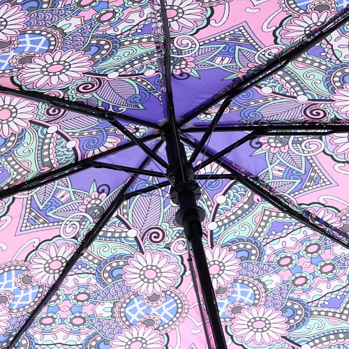 Зонт женский полуавтомат Фиора, микс 6 цветов, 8 спиц, d-100см, длина в слож виде 30см_28