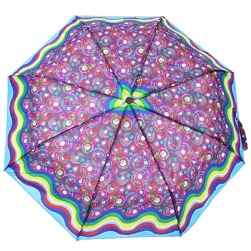 Зонт женский полуавтомат Кланти, микс 6 цветов, 8 спиц, d-100см, длина в слож виде 30см_20