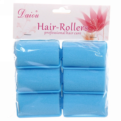 Бигуди поролоновые с зажимом 6шт, цвет микс, d=36мм_25