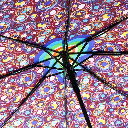 Зонт женский полуавтомат Кланти, микс 6 цветов, 8 спиц, d-100см, длина в слож виде 30см_7