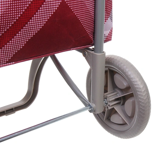 Тележка хозяйственная с сумкой (934030см, колеса 15см,грузоподъемность до 40 кг) бордовая_9