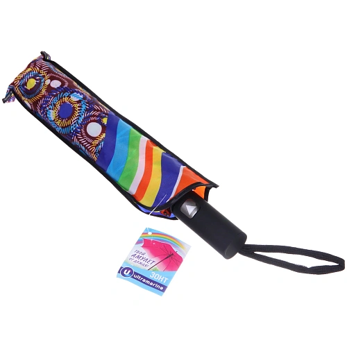 Зонт женский полуавтомат Кланти, микс 6 цветов, 8 спиц, d-100см, длина в слож виде 30см_9