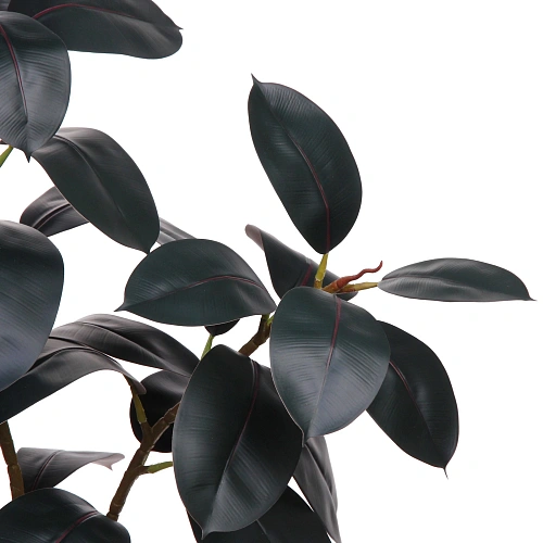 Дерево искусственное Фикус эластика Абиджан 130см в горшке_3