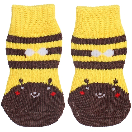 Носочки для животных LAPUSIK, классические, пчелка, размер l_3