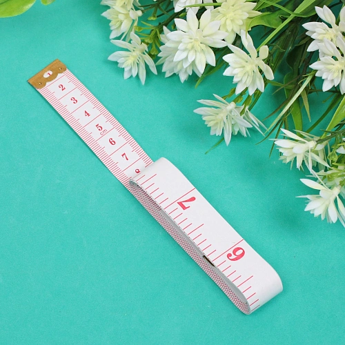 Сантиметровая лента, цвет белый, 2200см_3