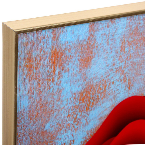 Картина интерьерная в раме САНТИМО, ваза с розами, 4060см (термоусадочная пленка)_3