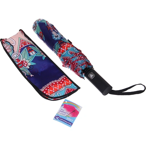 Зонт женский полуавтомат Фиора, микс 6 цветов, 8 спиц, d-100см, длина в слож виде 30см_8