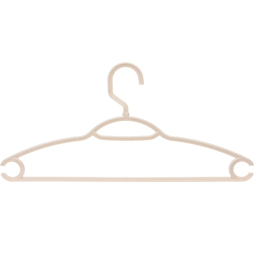 Плечики пластиковые ребристые 4шт ИДЕЯДОМА, цвет молочный, 3820см (Селфи)_4