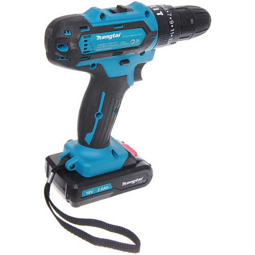 Дрель-шуруповерт аккумуляторная Mengtai (18В, 2,0Ач Li-ion аккум 2шт, ЗУ) MGT-11_7