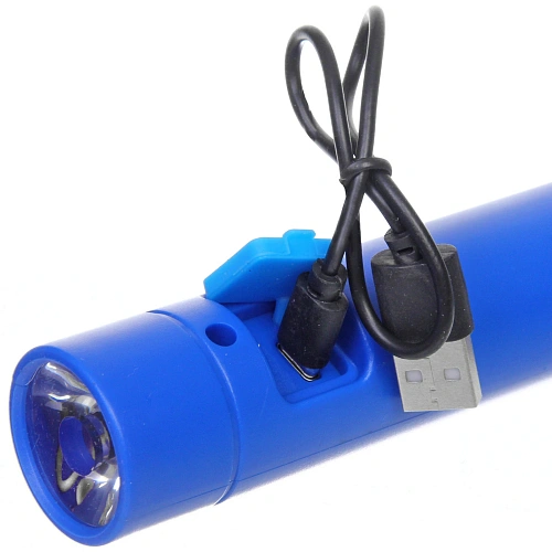 Фонарь ручной 4 режима 2LED, аккумуляторная батарея 800mAh USB 609_3