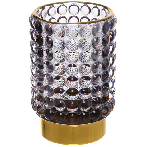 Подсвечник "Мерцание" 8,5*12,5 см, Графит