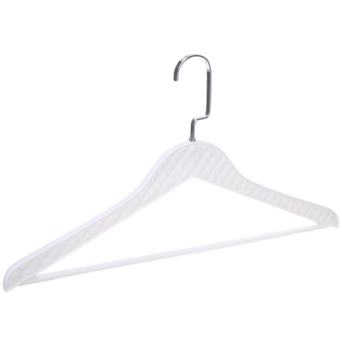 Плечики для одежды 2шт ФРАТТО, цвет белый, 4424см (Лейбл Селфи) имитация под кожу_6