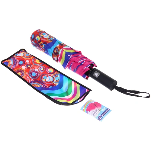 Зонт женский полуавтомат Кланти, микс 6 цветов, 8 спиц, d-100см, длина в слож виде 30см_16