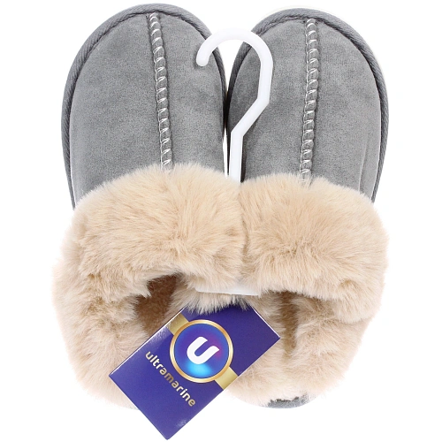 Тапочки женские домашние IRIS, цвет серый, р-р 3637_7