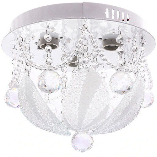 Люстра 3*40Вт Е27+LED 25*30*30см хром A41042-300