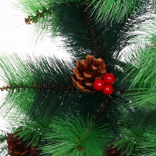 Ёлка 210 см Тайга, леска с шишками (310 веток)_4