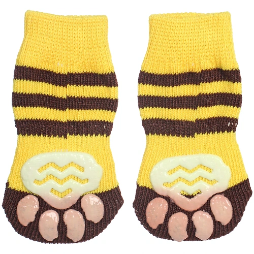 Носочки для животных LAPUSIK, классические, пчелка, размер l_4