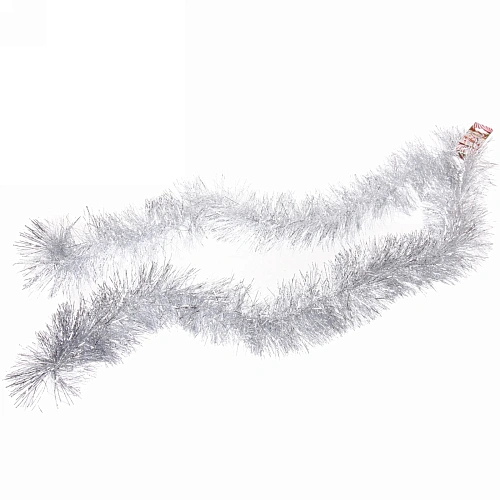 Мишура 2 м 13 см Искристое сияние, Серебро_5