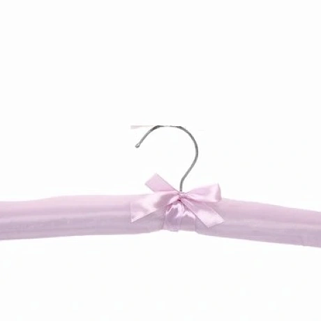 Плечики сатиновые 3шт "ТАРТИТАН", цвет сиреневый, 38см (Селфи)