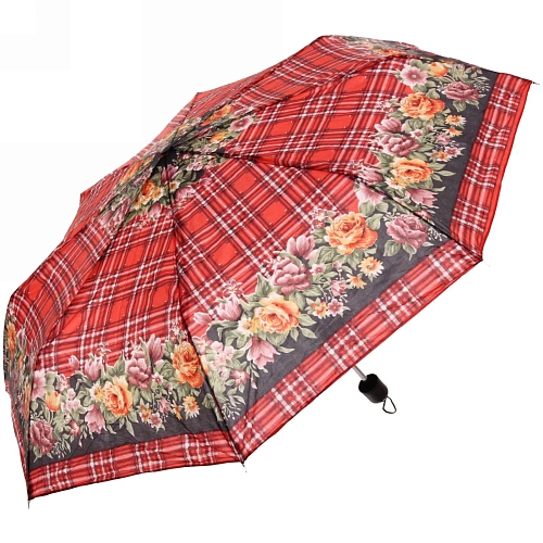 Зонт женский механический Ультрамарин - Цветы, микс 5-7 расцветок, 8 спиц, d-97см, длина в слож виде 24см   _5