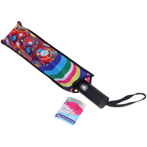 Зонт женский полуавтомат Кланти, микс 6 цветов, 8 спиц, d-100см, длина в слож виде 30см_17
