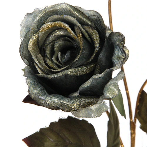 Искусственные цветы FLOWERS GLAMOUR 65см Розы 3 цветка зеленые_8