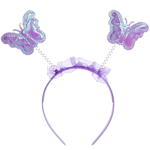 Набор карнавальный Нежная принцесса (ободок, крылья, палочка), Сиреневый_3