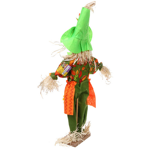 Фигура садовая Пугало - Няшка в салатовой шляпе 60 см ДоброСад_3