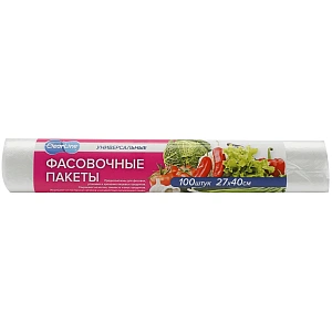 Пакеты фасовочные 100шт Clear Line 27*40см