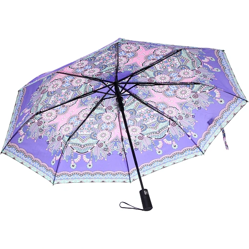 Зонт женский полуавтомат Фиора, микс 6 цветов, 8 спиц, d-100см, длина в слож виде 30см_27
