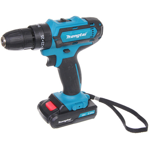 Дрель-шуруповерт аккумуляторная Mengtai (18В, 2,0Ач Li-ion аккум 2шт, ЗУ) MGT-11_6