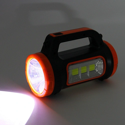 Фонарь ручной 5 режимов 1LED+COB, аккумуляторная батарея 1500mAh USB MH818C_18