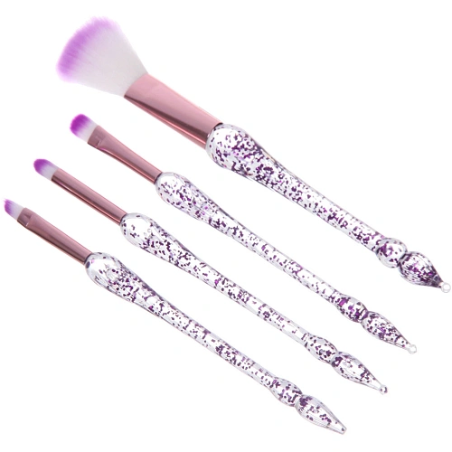 Кисти для макияжа 4шт ДИ МАРКО, цвет фиолетовый, 21,56,516см_4