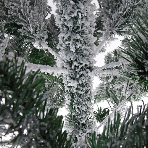 Ёлка Снежные огни 210 см, ПВХ с белым напылением 310 ламп LED (1222 веток)_8